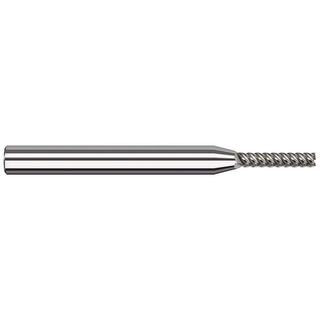 Harvey Tool 66762 Square End Mill: 1/16'' Dia, 5/16'' LOC, 1/8'' Shank Dia, 2-1/2'' OAL, 5 Flutes, Solid Carbide