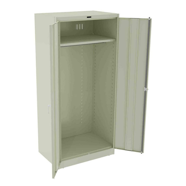 Tennsco 2471-BK Wardrobe Steel Storage Cabinet: 36" Wide, 24" Deep, 78" High