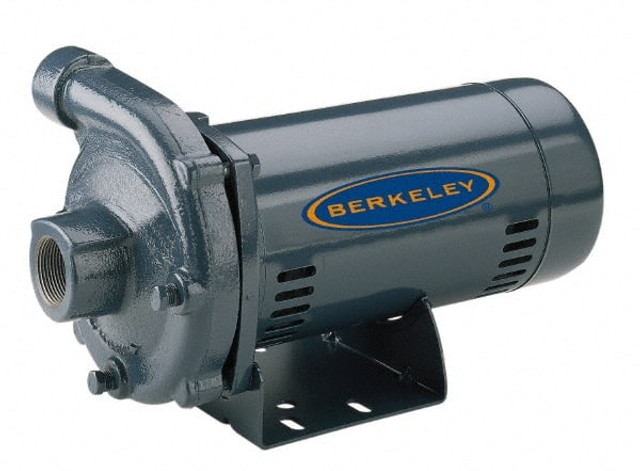 Berkeley S39517 AC Straight Pump: 208 to 230/460V, 1/2 hp, 3 Phase, Cast Iron Housing, Noryl Impeller