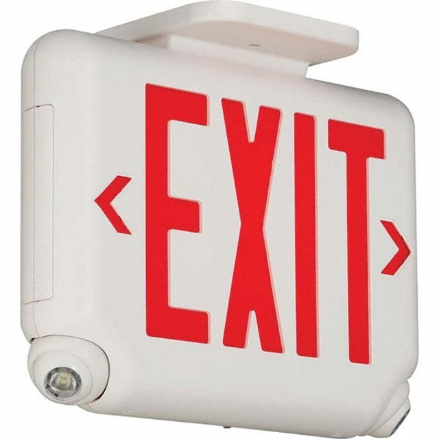 Hubbell Lighting 93041419 1 Face Ceiling & Wall Mount LED Combination Exit Signs