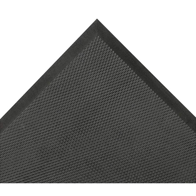 Notrax 425S3660BL Anti-Fatigue Mat: 5' Long, 3' Wide, 3/4 Thick, Nitrile Blend Rubber Foam, Beveled Edges, Medium-Duty