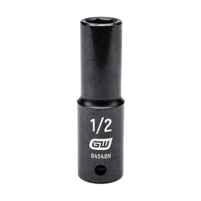 GEARWRENCH 84548N Impact Socket: 1/2" Drive, 1/2" Socket, Hex Drive