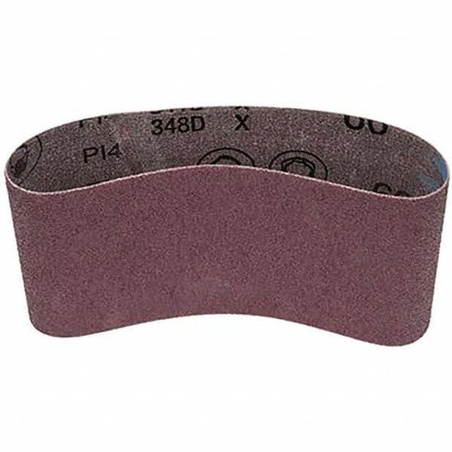 3M 7010361704 Abrasive Belt: 3-1/2" Wide, 15-1/2" Long, 60 Grit, Aluminum Oxide