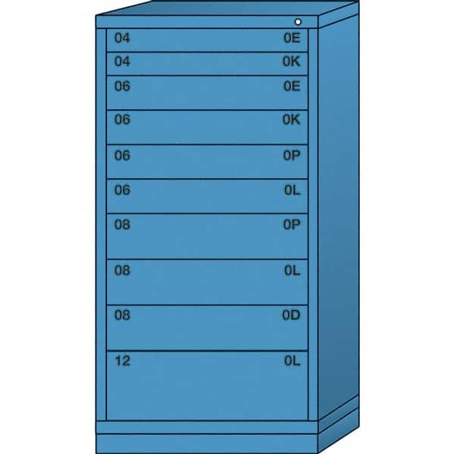 Lyon BBS6830301010IL Standard Eye-Level - Single Drawer Access Steel Storage Cabinet: 30" Wide, 28-1/4" Deep, 59-1/4" High