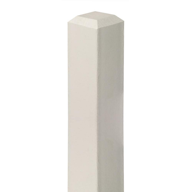 United Visual Products UVMCSP6-WHT Single 6 Foot Long White Mounting Post