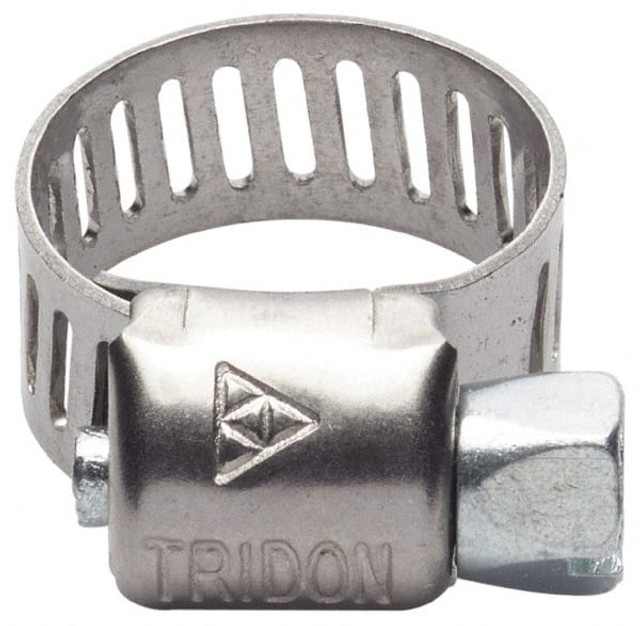 IDEAL TRIDON M620128106 Worm Gear Clamp: SAE 128, 6-1/2 to 8-1/2" Dia, Stainless Steel Band