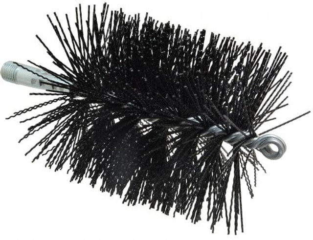 Schaefer Brush 43764 Single Stem/Spiral Tube Brush: 4" Dia, 7-1/4" OAL, Nylon Bristles