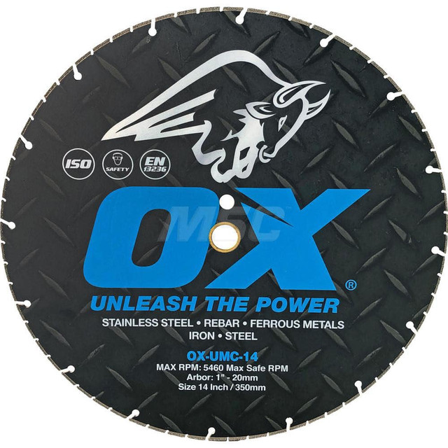 Ox Tools OX-UMC-7 Wet & Dry Cut Saw Blade: 7" Dia, 5/8 & 7/8" Arbor Hole