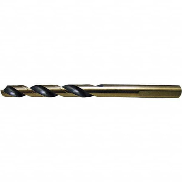 Cle-Force C68477 Mechanics Drill Bit: 19/64" Dia, 135 ° Point, High Speed Steel, Weldon Shank, Split Point