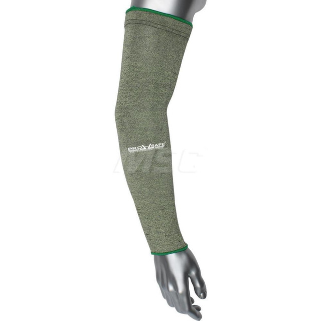 PIP 13ATAFR/2-W-18 Cut & Puncture Resistant Sleeves: Size Universal, ATA Fiber Technology & Aramid, Green, ANSI Cut A2