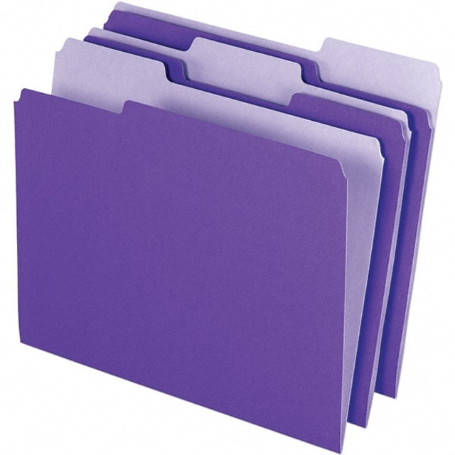 Pendaflex PFX421013VIO File Folders with Top Tab: Letter, Violet, 100/Pack