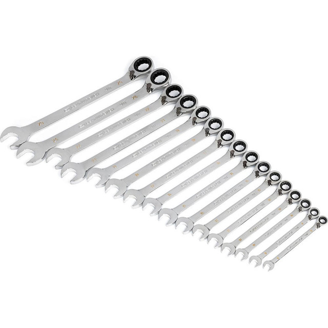 GEARWRENCH 86629 Wrench Sets; Size Range: M16 - M24 ; Container Type: None ; Material: Alloy Steel ; Non-sparking: No ; Corrosion-resistant: Yes ; Ratcheting: Yes