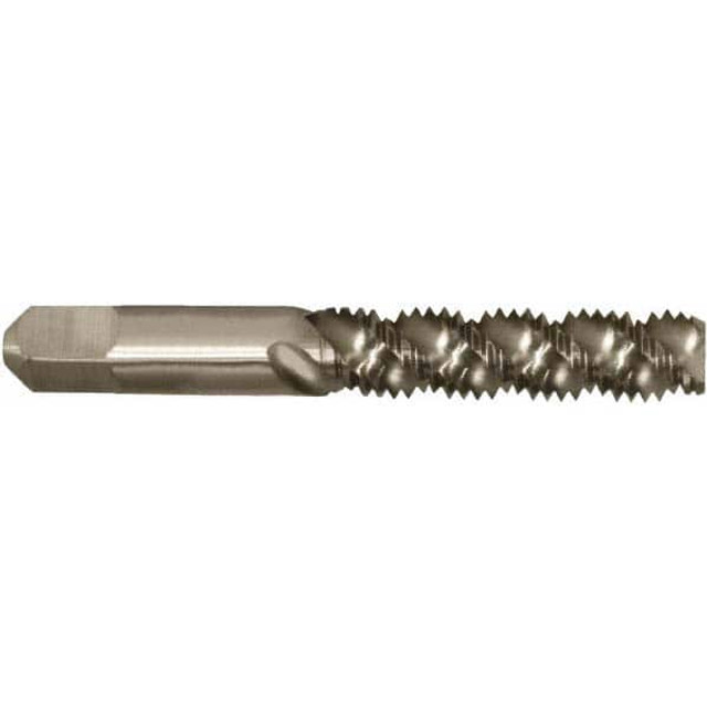 Greenfield Threading 367156 Spiral Flute Tap: #4-40 UNC, 2 Flutes, Bottoming, 2/2B/3B Class of Fit, High Speed Steel, Bright/Uncoated