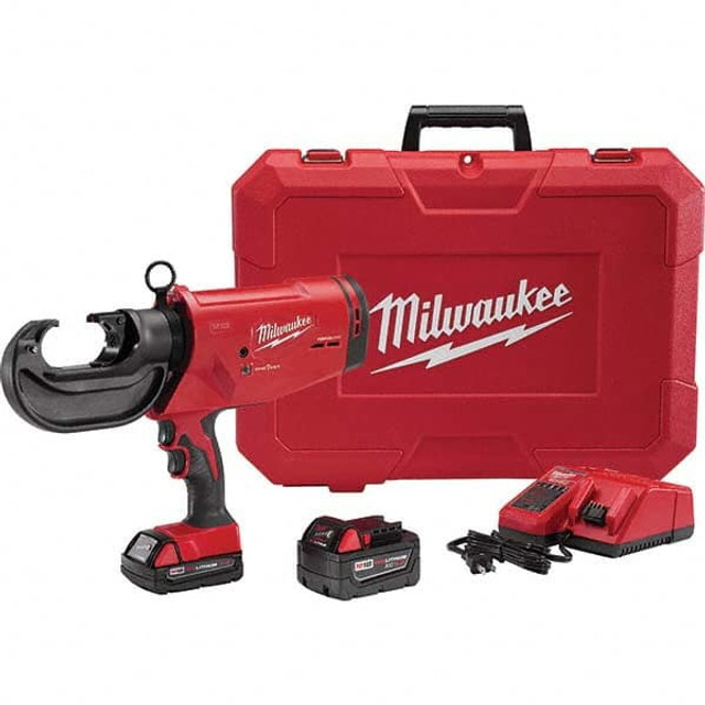 Milwaukee Tool 2779-22 Power Crimper: 12,000 lb Capacity, Lithium-ion Battery Included, Pistol Grip Handle, 18V