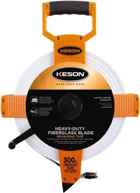 Keson OTR10300 Tape Measure: 300' Long, 1/2" Width