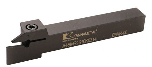 Kennametal 1949639 Indexable Grooving-Cutoff Toolholder: A4SMR2020K0414, 4 mm Min Groove Width, 14 mm Max Depth of Cut, Right Hand