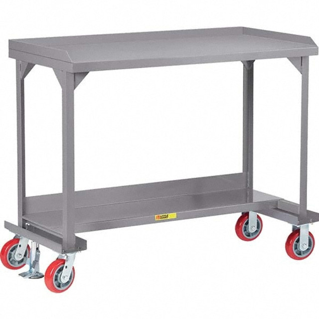 Little Giant. WSL2-3660-6PYFL Mobile Work Benches; Bench Type: Mobile Workbench ; Leg Style: Fixed ; Load Capacity (Lb. - 3 Decimals): 3600 ; Height (Inch): 36 ; Color: Gray ; Minimum Height (Inch): 36