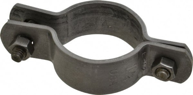 Empire 212B0150 Standard Pipe Clamp: 1-1/2" Pipe, 1.9" Tube, Carbon Steel, Black, Blue & Silver