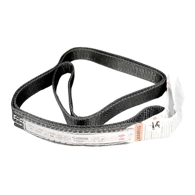 Stren-Flex EN1-901ME-16 Endless Sling: 1" Wide, 16' Long, 3,200 lb Vertical, 2,500 lb Choker, 6,400 lb Basket, Nylon