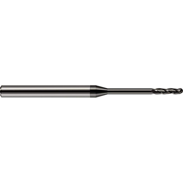 Harvey Tool 10278 Ball End Mill: 0.078" Dia, 0.5" LOC, 3 Flute, Solid Carbide