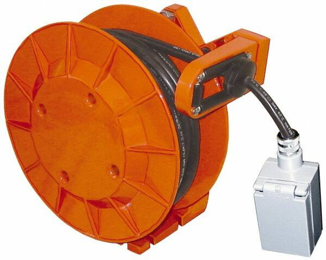 Hubbell Workplace Solutions A-358C-DR Cord & Cable Reel: 14 AWG, 50' Long, Bare End
