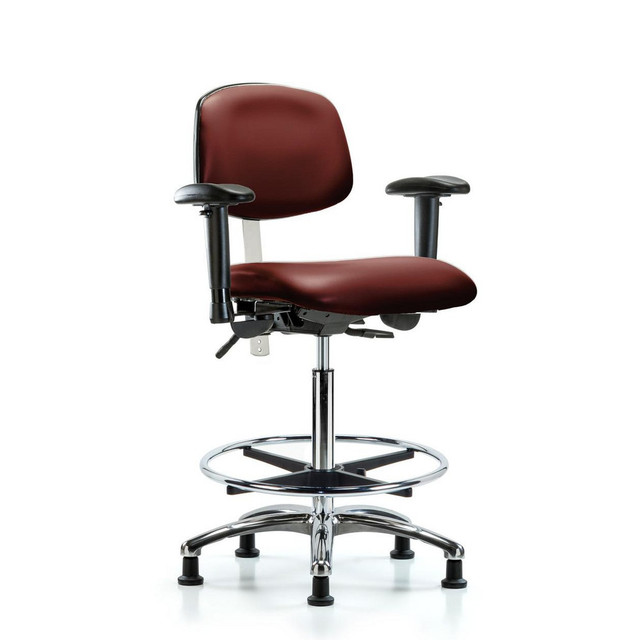 Blue Ridge Ergonomics MSC43854 Task Chair: Vinyl, Borscht