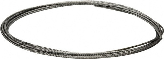 Value Collection WS-MH-WIRE-037 1/4" Diam, Galvanized Steel Wire Rope