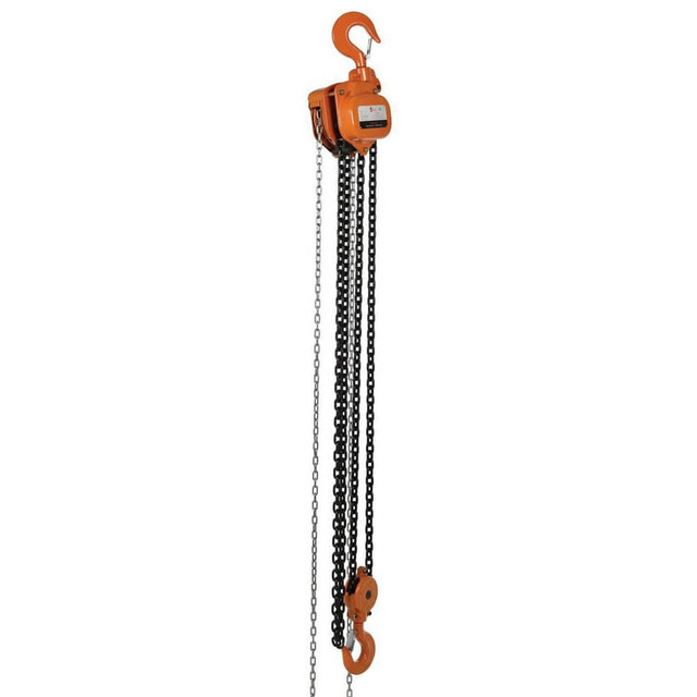 Vestil PHCH-10-10 Manual Hand Chain Hoist: 10,000 lb Working Load Limit, 10' Max Lift