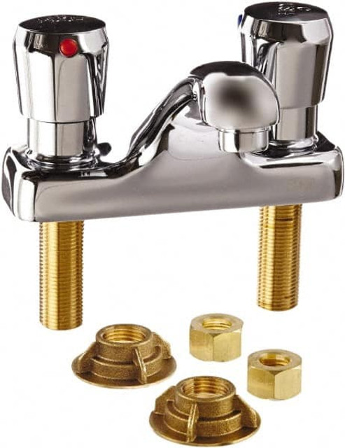 Zurn Z86500-XL Integral, Metering Faucet, Chrome Plated Deck Mount, Lavatory Metering Faucet