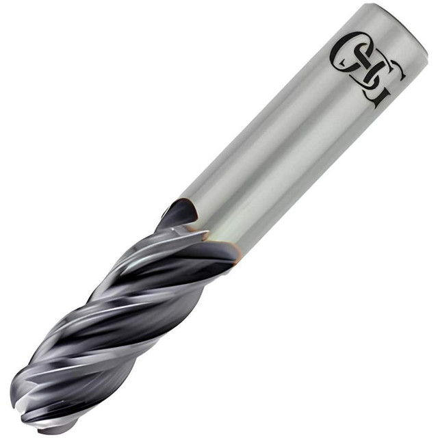 OSG VG441-5000-BN Ball End Mill: 0.5" Dia, 1" LOC, 4 Flute, Solid Carbide