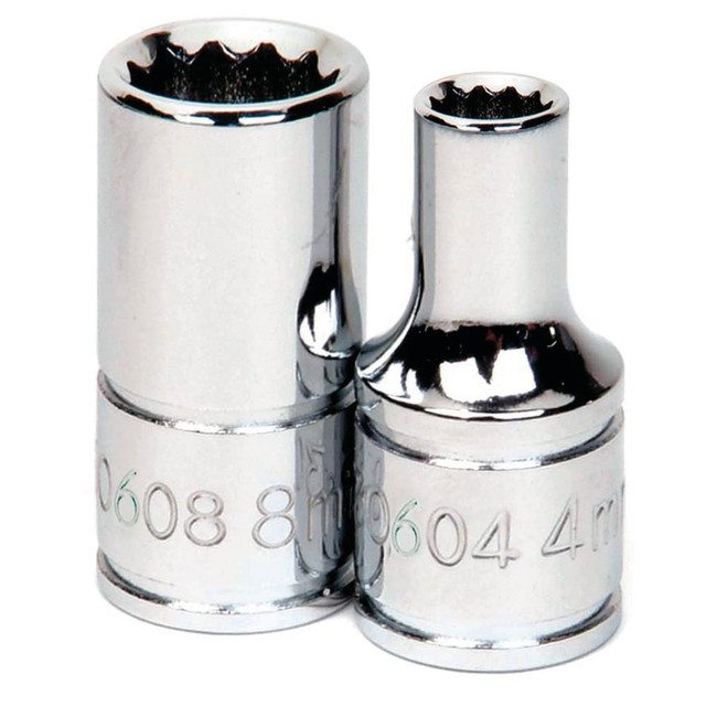 Williams JHW30605A Hand Sockets; Socket Type: Standard ; Drive Size: 1/4 ; Drive Style: Square ; Number Of Points: 12 ; Overall Length (Inch): 1in ; Overall Length (Decimal Inch): 1