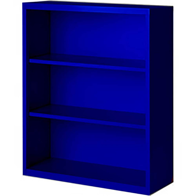 Steel Cabinets USA BCA-364218-BL Bookcases; Overall Height: 42 ; Overall Width: 36 ; Overall Depth: 18 ; Material: Steel ; Color: Signal Blue ; Shelf Weight Capacity: 160