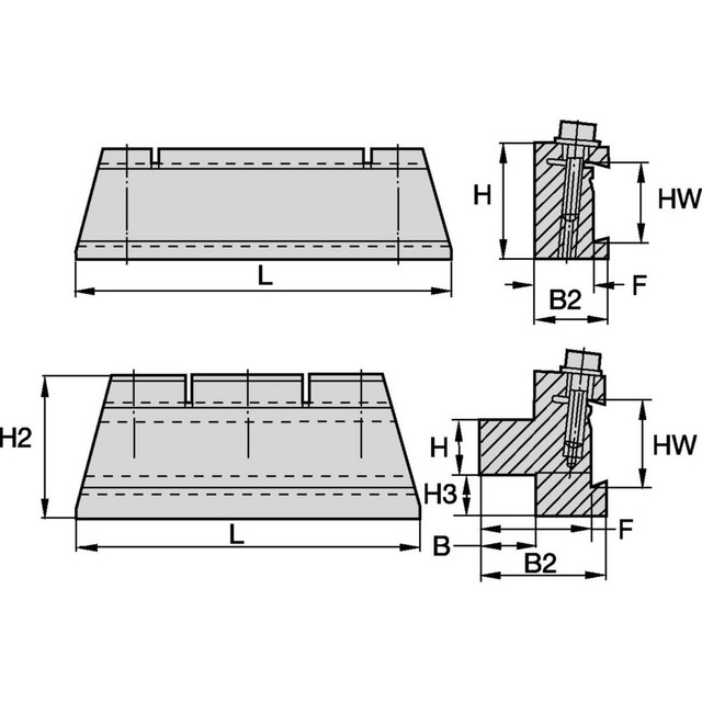 Widia 2021635 Indexable Cut-Off Blade Tool Blocks; Tool Block Style: WGC ; Complete Blade Compatibility: WGC ; Cutting Tool Application: Cut-Off