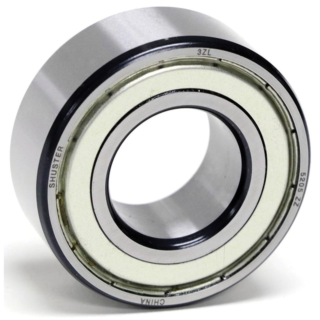 Shuster 06156648 Angular Contact Ball Bearing: 25 mm Bore Dia, 62 mm OD, 25.4 mm OAW, Without Flange