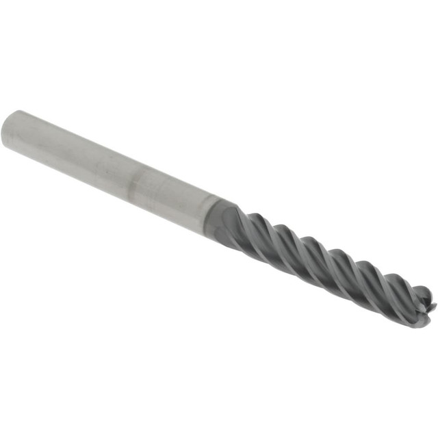 Accupro 6502979 Corner Radius End Mill: 1/4" Dia, 1-1/4" LOC, 0.0600" Radius, 5 Flute, Solid Carbide