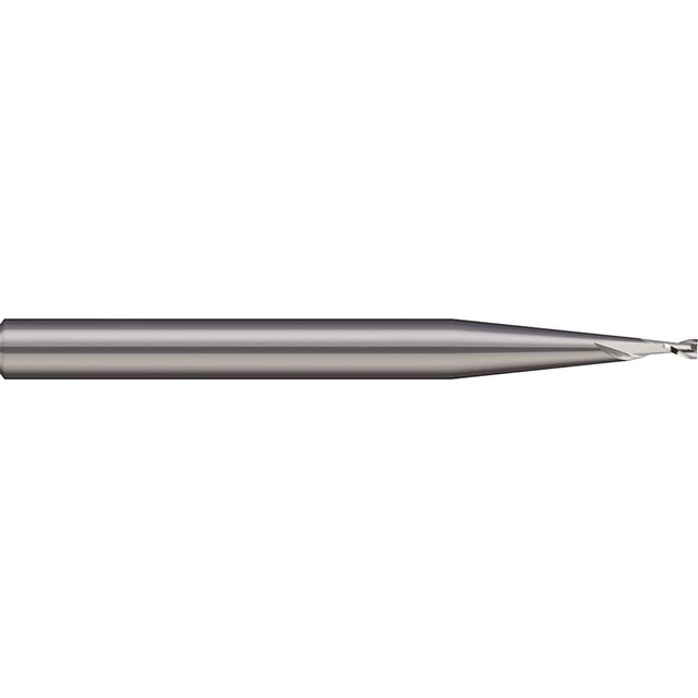 Micro 100 RMEM-017-2 Square End Mill: 1.7 mm Dia, 2 Flutes, 5.1 mm LOC, Solid Carbide, 30 ° Helix