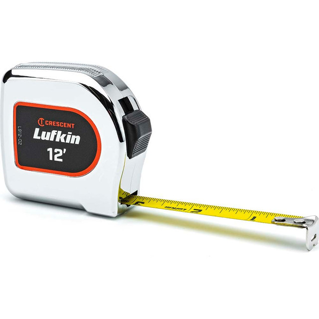 Lufkin L912-02 Tape Measure: 12' Long, 1/2" Width, Black & Yellow Blade