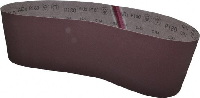 3M 7000118795 Abrasive Belt: 6" Wide, 48" Long, 180 Grit, Aluminum Oxide