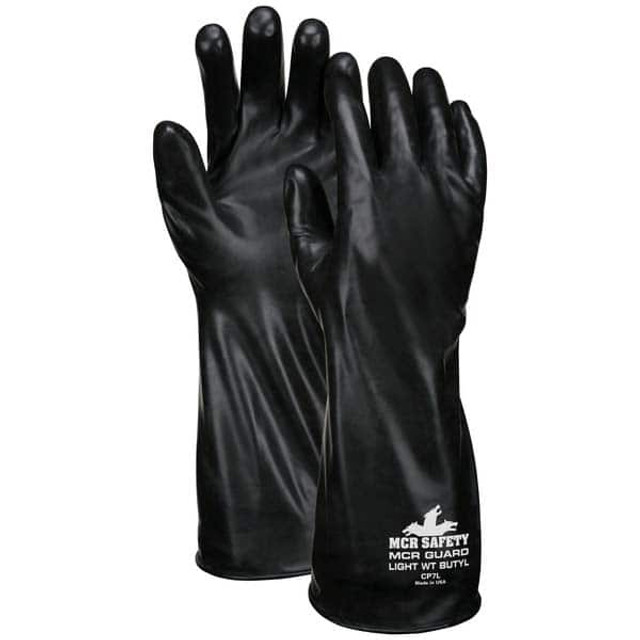 MCR Safety CP7L Chemical Resistant Gloves; Thickness: 7.0 ; Supported or Unsupported: Unsupported ; Overall Length: 14 ; Seamless: Yes