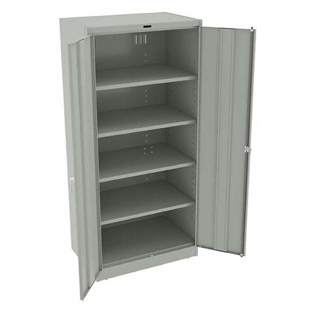 Tennsco 2470-LGY Locking Storage Cabinet: 36" Wide, 24" Deep, 78" High