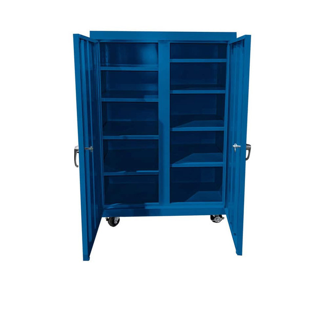 Steel Cabinets USA MSVDD-361863-W Storage Cabinets; Cabinet Type: Lockable Mobile Storage Cabinet ; Cabinet Material: Steel; MDF Board ; Locking Mechanism: Keyed ; Assembled: Yes ; Color: White ; Handle Material: Cast Iron