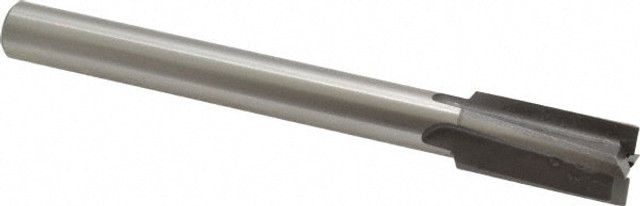 MSC MIT-435-14 21/32" Diam, 1/2" Shank, Diam, 4 Flutes, Straight Shank, Interchangeable Pilot Counterbore