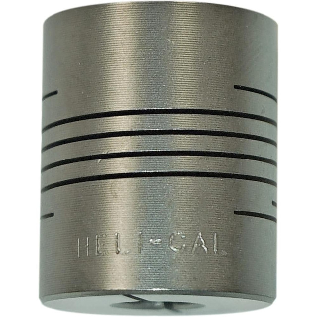 Heli-Cal WA25-10MM-12 Flexible Set Screw Hub: Aluminum, 9 to 10 mm Pipe, 24 mm OAL