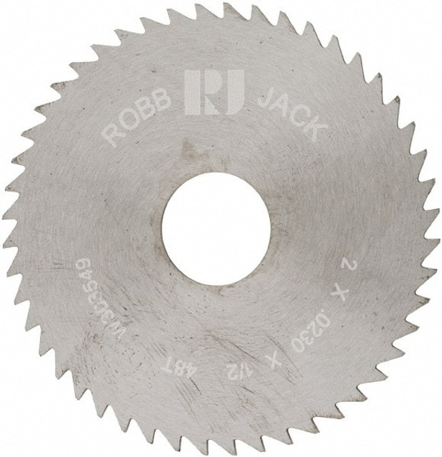 RobbJack C20-0230-16-48 Slitting & Slotting Saw: 2" Dia, 0.023" Thick, 48 Teeth, Solid Carbide