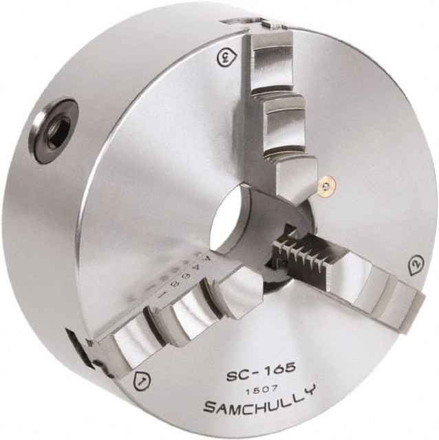 Samchully SC-130 Self-Centering Manual Lathe Chuck: 3-Jaw,  130 mm Dia