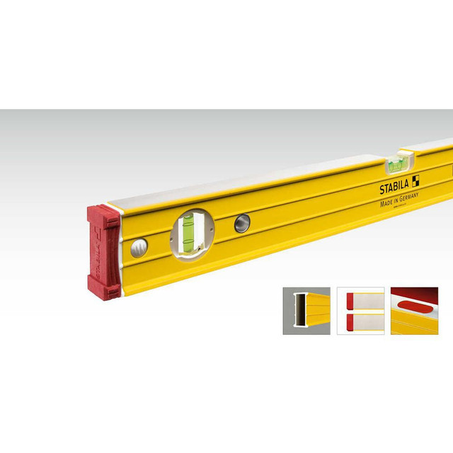 Stabila 38648 Magnetic 48" Long 3 Vial Box Beam Level