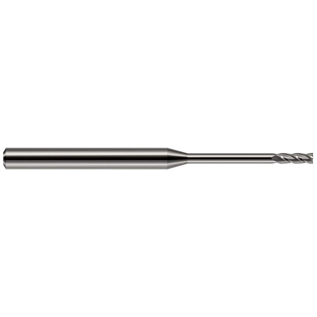 Harvey Tool 952031 Square End Mill: 1/32'' Dia, 3/32'' LOC, 1/8'' Shank Dia, 1-1/2'' OAL, 2 Flutes, Solid Carbide