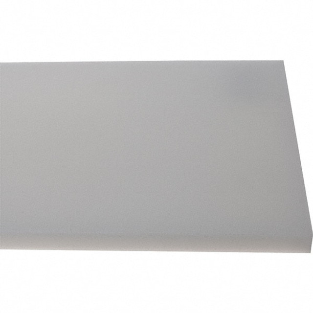 MSC 5661953 Plastic Sheet: High Density Polyethylene, 1/2" Thick, 48" Long, White