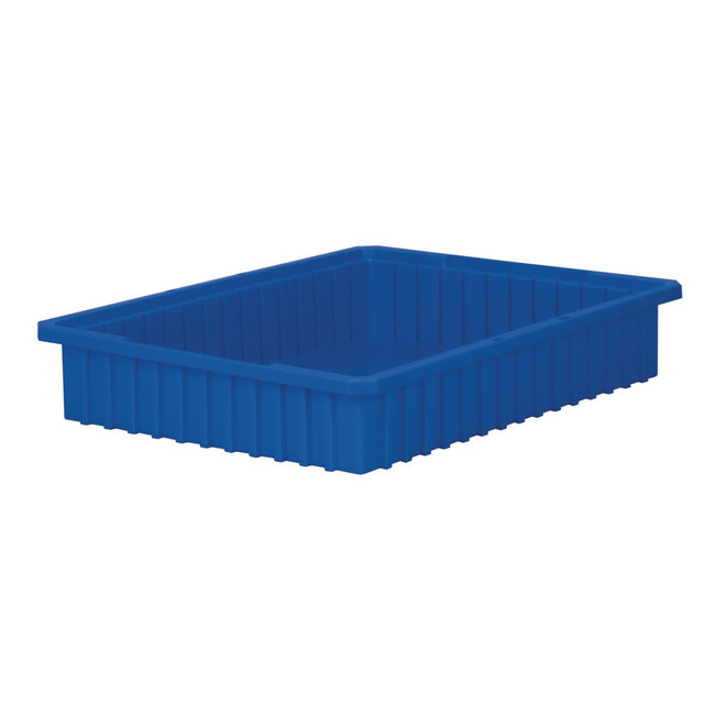 Akro-Mils 33224BLUE Polyethylene Dividable Storage Tote: 30 lb Capacity