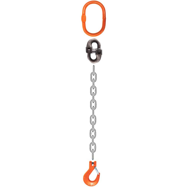 Stren-Flex CM1214G10SOS Chain Sling: 14' Long, 8,800 lb Vertical, Steel